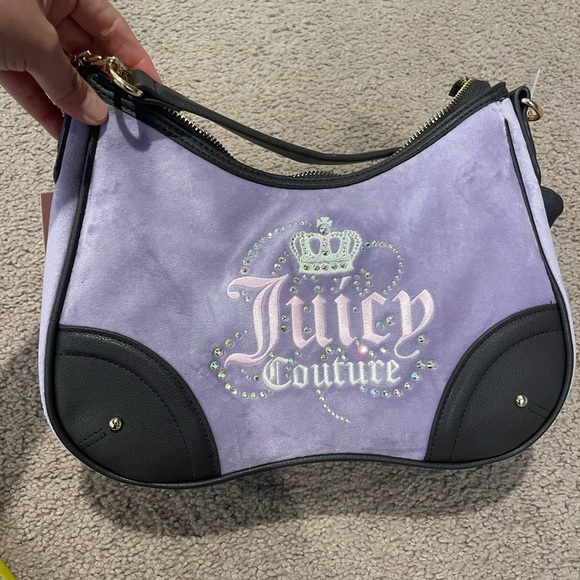 JUICY COUTURE Dreamy Purple Shoulder Bag with small coin purse - Picture 2 of 9